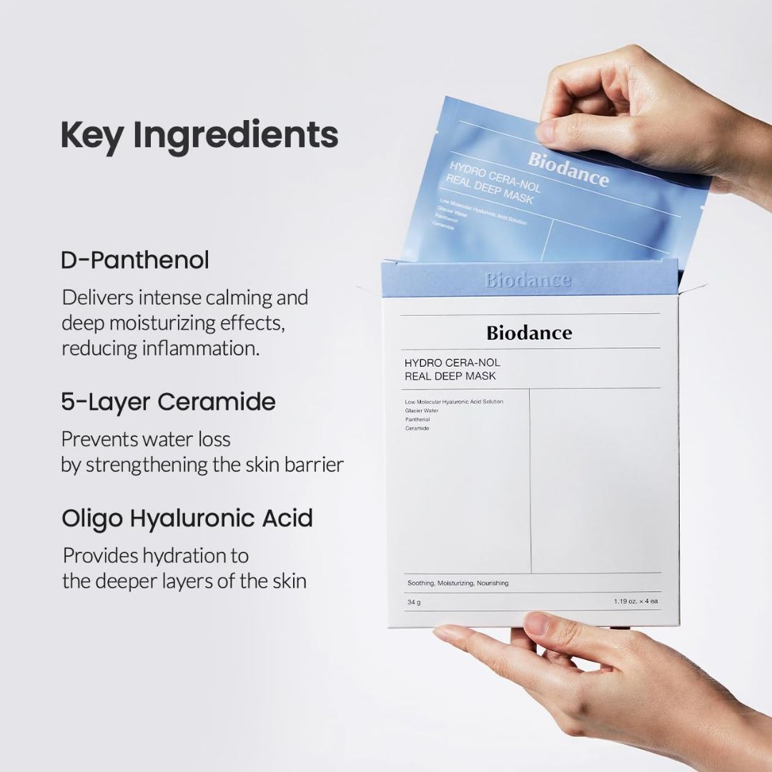 Biodance Hydro Cera-Nol Real Deep Mask (4 pc)