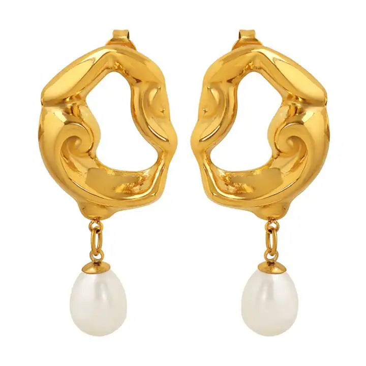 Nebula Gold Earring